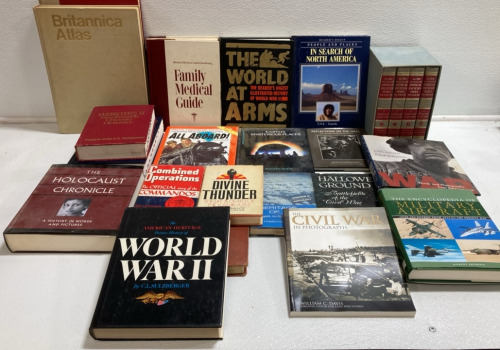 (21) Assorted Books: War, WWII, Resource, and more