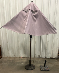 (1) Patio Umbrella (2) Base Stands