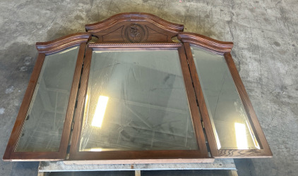 Vintage Hardwood Mirror