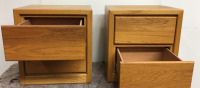 (1) 2 Piece Set of Night Stands (32”x 17”x 23-3/4”) Good Condition