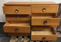 Vintage Chest of Drawer (8 Drawers) (35 3/4”x 16” x 50”) Good Condition