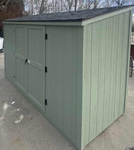 Shed! 6’ X 12’ Lean To Shed, Double Doors, Painted, w/ 30 Year Shingles & Door Locks w/ Key