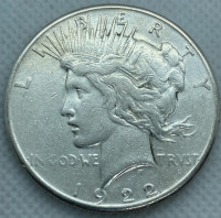 1922 Peace Dollar Coin— Verified Authentic