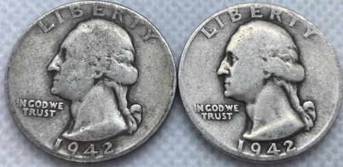 1942 & 1942-D 90% Silver Quarters— Verified Authentic