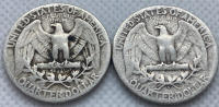 1945 & 1945-S 90% Silver Quarters— Verified Authentic - 2