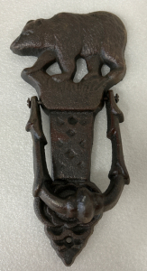 7-1/2" Cast Iron Bear Door Knocker