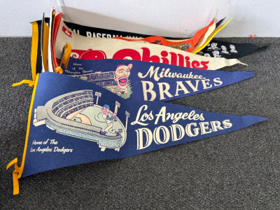 Vintage MLB Pennants