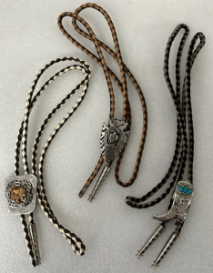 (3) Western Style Bolo Ties