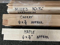 (10) Small Bundles Of Craft Wood: Maple, Mixed Hardwood, Cherry, Walnut, And Myrtlewood - 2