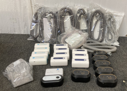 (6) ResMed ClimateLineAir Oxy Tubes, (1) ResMed Humidair Standard Tub, (2) Cpap Tubing, (19) Cpap Cleaners From Brands Wiscky, Clean Zone, Rose Rugosa, Cdubos & Ozonestation