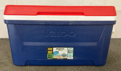 Igloo 48 Quart Cooler- Red, White, And Blue