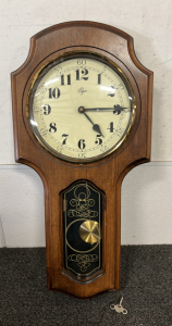 Elgin Hanging Wall Clock W/ Key