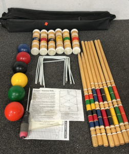 Wood Croquet Set W/ Soft Case