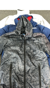 (3) Kids Size 10-14 Hi- Tec Winter Coat, Blue Free Country Puff Winter Jacket, And Highland Outfitter Wind Breaker Jacket