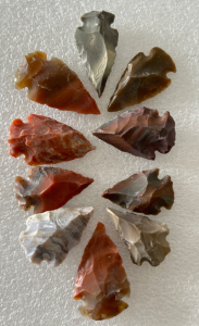 (10) Stone Arrowhead Points