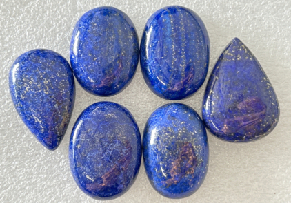 (6) Afghani Lapis Lazuli Gemstones