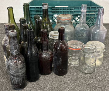 Vintage Glass Bottles And Jars