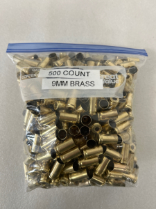 (500) Count 9mm Brass