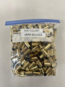 (500) Count 9mm Brass