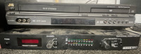 JVC VCR/DVD Player, TELEX Diversity Receiver, Stmphonic 10” TV a/ Built in VCR Player - 3