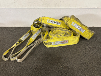 (6) Heavy Duty Nylon Tow Straps- 6ft And 12ft