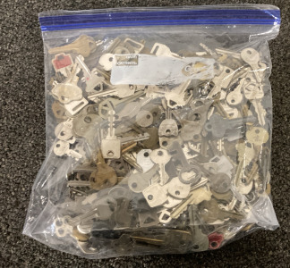 Ziploc Bag Full of Random Assorted Keys