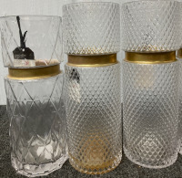 (10) Fascination Glass Vase (1)Clear Glass ice Bucket - 2