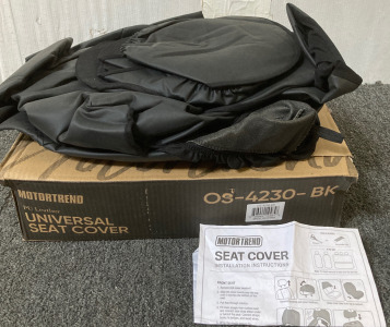 (1) Motortrend - Leather Universal Seat Cover