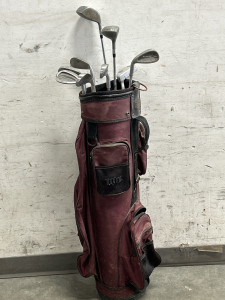 Golf Bag With Dunlap, Ray Cook & Wilson Clubs