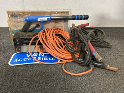 Extension Cord, Jumper Cablesc Metal Box, Van Accessible Sign And More