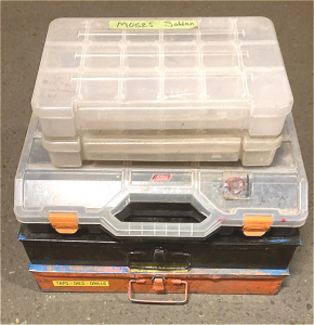 Assorted Tool and Parts Boxes with Dividers