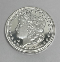 Morgan One Troy Ounce .999 Fine Silver Bullion Round