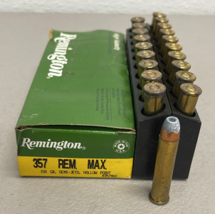 Remington .357 158 Grain Hollow Point High Velocity Ammunition Cartridges