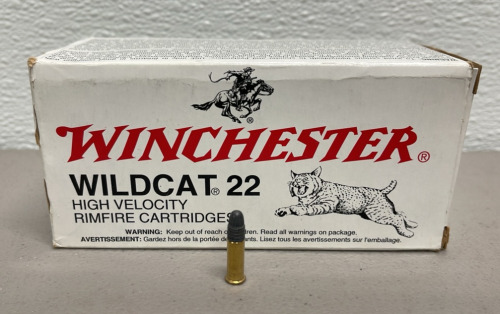 (500) Rounds Winchester Wildcat High Velocity 22 Long Rifle Rimfire Cartridges