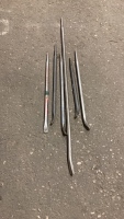 (6) Pry Bars, Breaker Bars & Bull Pins