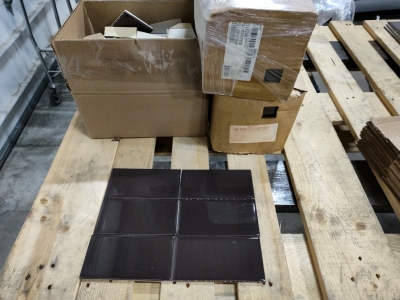 (3) Boxes of 3x6" Wall Tile Color (Brown). Sp 11