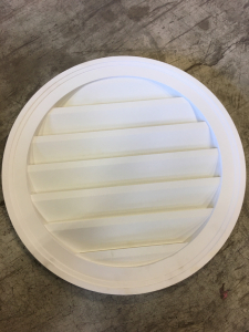 (11) 22&rdquo; White Round Gable Vents