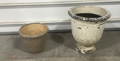(2) Assorted Plant Pots