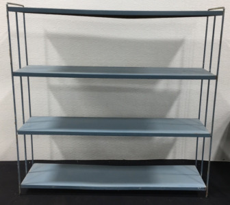 Metal Shelving Unit, 37”W x 9”D x 36”H, 4 Shelves