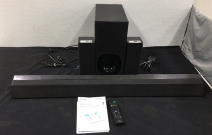 Sony HT-RT5 Home Theater System (Powers on)