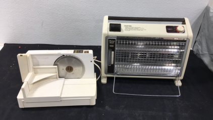 Robeson Quartz Heater/Humidifier & Oster Food Slicer