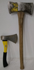 (1) Two Sided Axe (1) Hatchet