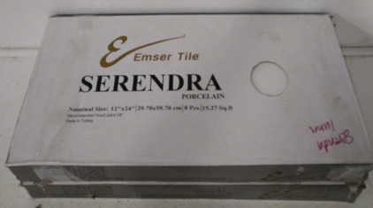 (16) 12" X 24" Emser Tile Serendra Porcelain Luna