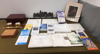 Collection of Idaho Maps W/Compass & More