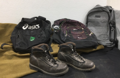 (1) Pair Hiking Boots W/Thinsulate & (3) Day Packs