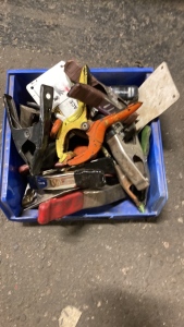 Bin of Assorted Clamps