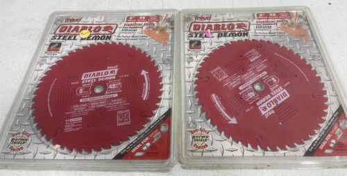 (2) Diablo Steel Demon 8” Saw Blades