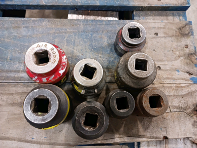 (8) Assorted Impact Sockets