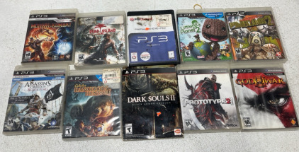 PlayStation 3 Games Lot God Of War. prototype 2. Dark Souls 2. Cabela’s Dangerous Hunt 2011 Assassins Creed Black Flag Little Big Planet 2 and more