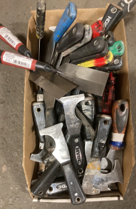 Large Assortment of Scrapers & Putty Knives